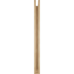 Ekena Millwork - BKTUR0352X44X44LEC06RCPR - Timberthane Faux Wood Legacy Style Bracket w/ Offset Brace, Slat Ends, 3 1/2"W x 44"D x 44"H, Primed Tan