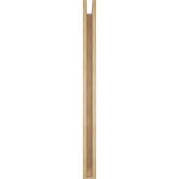 Ekena Millwork - BKTUR0352X46X46LEC06RCPR - Timberthane Faux Wood Legacy Style Bracket w/ Offset Brace, Slat Ends, 3 1/2"W x 46"D x 46"H, Primed Tan