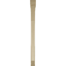 Ekena Millwork - BKTUR0352X48X48LEC06RCPR - Timberthane Faux Wood Legacy Style Bracket w/ Offset Brace, Slat Ends, 3 1/2"W x 48"D x 48"H, Primed Tan