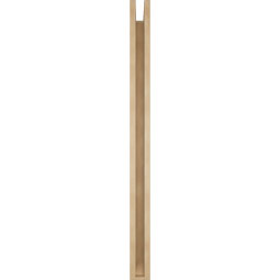 Ekena Millwork - BKTUR0352X48X48LEC06RCPR - Timberthane Faux Wood Legacy Style Bracket w/ Offset Brace, Slat Ends, 3 1/2"W x 48"D x 48"H, Primed Tan