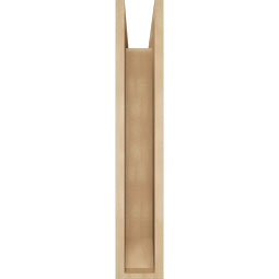 Ekena Millwork - BKTUR0554X20X32LEC06RCPR - Timberthane Faux Wood Legacy Style Bracket w/ Offset Brace, Slat Ends, 5 1/2"W x 20"D x 32"H, Primed Tan
