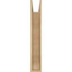 Ekena Millwork - BKTUR0554X22X34LEC06RCPR - Timberthane Faux Wood Legacy Style Bracket w/ Offset Brace, Slat Ends, 5 1/2"W x 22"D x 34"H, Primed Tan