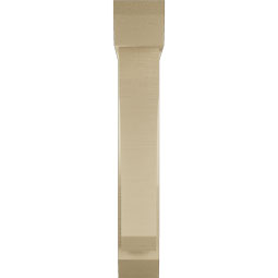 Ekena Millwork - BKTUR0554X26X34LEC06RCPR - Timberthane Faux Wood Legacy Style Bracket w/ Offset Brace, Slat Ends, 5 1/2"W x 26"D x 34"H, Primed Tan