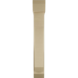 Ekena Millwork - BKTUR0554X26X38LEC06RCPR - Timberthane Faux Wood Legacy Style Bracket w/ Offset Brace, Slat Ends, 5 1/2"W x 26"D x 38"H, Primed Tan