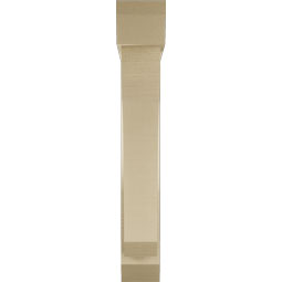 Ekena Millwork - BKTUR0554X30X36LEC06RCPR - Timberthane Faux Wood Legacy Style Bracket w/ Offset Brace, Slat Ends, 5 1/2"W x 30"D x 36"H, Primed Tan