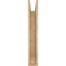 Ekena Millwork - BKTUR0554X32X36LEC06RCPR - Timberthane Faux Wood Legacy Style Bracket w/ Offset Brace, Slat Ends, 5 1/2"W x 32"D x 36"H, Primed Tan