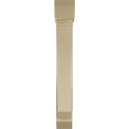 Ekena Millwork - BKTUR0554X32X40LEC06RCPR - Timberthane Faux Wood Legacy Style Bracket w/ Offset Brace, Slat Ends, 5 1/2"W x 32"D x 40"H, Primed Tan