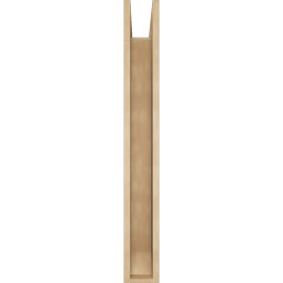 Ekena Millwork - BKTUR0554X32X44LEC06RCPR - Timberthane Faux Wood Legacy Style Bracket w/ Offset Brace, Slat Ends, 5 1/2"W x 32"D x 44"H, Primed Tan