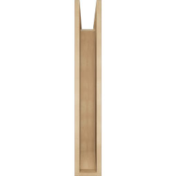 Ekena Millwork - BKTUR0554X36X36LEC06RCPR - Timberthane Faux Wood Legacy Style Bracket w/ Offset Brace, Slat Ends, 5 1/2"W x 36"D x 36"H, Primed Tan