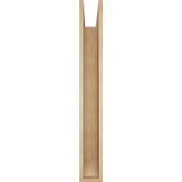 Ekena Millwork - BKTUR0554X42X42LEC06RCPR - Timberthane Faux Wood Legacy Style Bracket w/ Offset Brace, Slat Ends, 5 1/2"W x 42"D x 42"H, Primed Tan