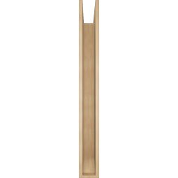 Ekena Millwork - BKTUR0554X48X48LEC06RCPR - Timberthane Faux Wood Legacy Style Bracket w/ Offset Brace, Slat Ends, 5 1/2"W x 48"D x 48"H, Primed Tan