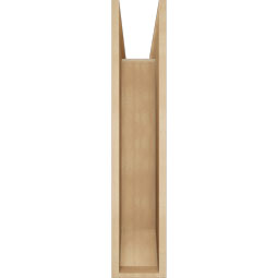 Ekena Millwork - BKTUR0756X26X38LEC06RCPR - Timberthane Faux Wood Legacy Style Bracket w/ Offset Brace, Slat Ends, 7 1/2"W x 26"D x 38"H, Primed Tan