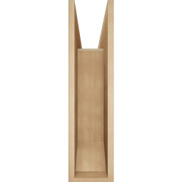 Ekena Millwork - BKTUR0756X30X30LEC06RCPR - Timberthane Faux Wood Legacy Style Bracket w/ Offset Brace, Slat Ends, 7 1/2"W x 30"D x 30"H, Primed Tan