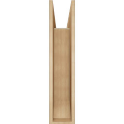 Ekena Millwork - BKTUR0756X30X36LEC06RCPR - Timberthane Faux Wood Legacy Style Bracket w/ Offset Brace, Slat Ends, 7 1/2"W x 30"D x 36"H, Primed Tan