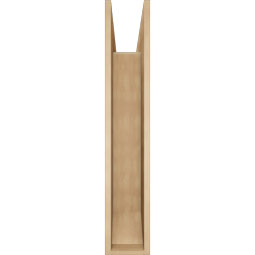 Ekena Millwork - BKTUR0756X42X42LEC06RCPR - Timberthane Faux Wood Legacy Style Bracket w/ Offset Brace, Slat Ends, 7 1/2"W x 42"D x 42"H, Primed Tan
