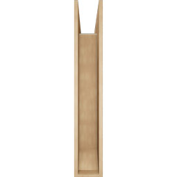 Ekena Millwork - BKTUR0756X46X46LEC06RCPR - Timberthane Faux Wood Legacy Style Bracket w/ Offset Brace, Slat Ends, 7 1/2"W x 46"D x 46"H, Primed Tan