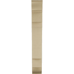 Ekena Millwork - BKTUR035X14X26MRC01RCPR - Timberthane Faux Wood Merced Style Bracket, Traditional Ends, 3 1/2"W x 14"D x 26"H, Primed Tan