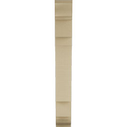 Ekena Millwork - BKTUR035X16X28MRC01RCPR - Timberthane Faux Wood Merced Style Bracket, Traditional Ends, 3 1/2"W x 16"D x 28"H, Primed Tan