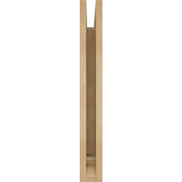 Ekena Millwork - BKTUR035X16X28MRC01RCPR - Timberthane Faux Wood Merced Style Bracket, Traditional Ends, 3 1/2"W x 16"D x 28"H, Primed Tan