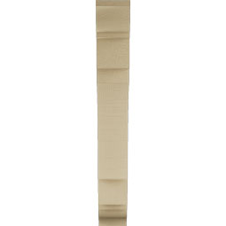 Ekena Millwork - BKTUR035X18X26MRC01RCPR - Timberthane Faux Wood Merced Style Bracket, Traditional Ends, 3 1/2"W x 18"D x 26"H, Primed Tan