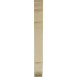 Ekena Millwork - BKTUR035X20X32MRC01RCPR - Timberthane Faux Wood Merced Style Bracket, Traditional Ends, 3 1/2"W x 20"D x 32"H, Primed Tan