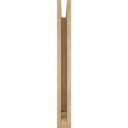 Ekena Millwork - BKTUR035X20X32MRC01RCPR - Timberthane Faux Wood Merced Style Bracket, Traditional Ends, 3 1/2"W x 20"D x 32"H, Primed Tan