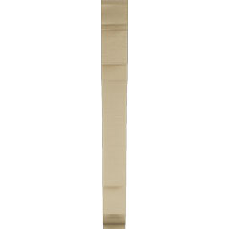Ekena Millwork - BKTUR035X22X34MRC01RCPR - Timberthane Faux Wood Merced Style Bracket, Traditional Ends, 3 1/2"W x 22"D x 34"H, Primed Tan