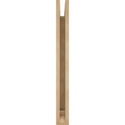 Ekena Millwork - BKTUR035X22X34MRC01RCPR - Timberthane Faux Wood Merced Style Bracket, Traditional Ends, 3 1/2"W x 22"D x 34"H, Primed Tan