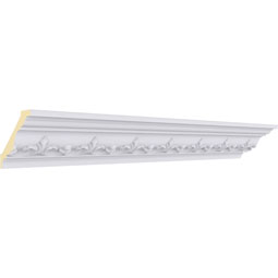 Ekena Millwork - MLD02X03X04EM - Endurathane Empire Crown Moulding, 2 3/8"H x 3 1/8"P x 3 3/4"F x 94 1/2"L, (2 7/8" Repeat), Factory Primed
