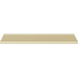 Ekena Millwork - MLD02X03X04EM - Endurathane Empire Crown Moulding, 2 3/8"H x 3 1/8"P x 3 3/4"F x 94 1/2"L, (2 7/8" Repeat), Factory Primed