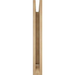 Ekena Millwork - BKTUR035X24X28MRC01RCPR - Timberthane Faux Wood Merced Style Bracket, Traditional Ends, 3 1/2"W x 24"D x 28"H, Primed Tan