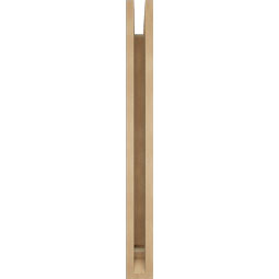 Ekena Millwork - BKTUR035X24X36MRC01RCPR - Timberthane Faux Wood Merced Style Bracket, Traditional Ends, 3 1/2"W x 24"D x 36"H, Primed Tan