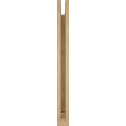 Ekena Millwork - BKTUR035X26X38MRC01RCPR - Timberthane Faux Wood Merced Style Bracket, Traditional Ends, 3 1/2"W x 26"D x 38"H, Primed Tan