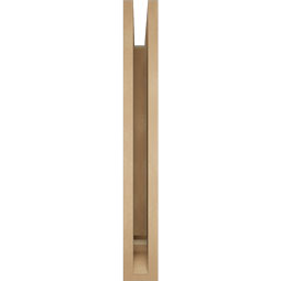Ekena Millwork - BKTUR035X28X28MRC01RCPR - Timberthane Faux Wood Merced Style Bracket, Traditional Ends, 3 1/2"W x 28"D x 28"H, Primed Tan