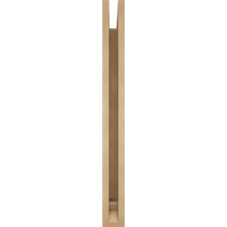Ekena Millwork - BKTUR035X28X36MRC01RCPR - Timberthane Faux Wood Merced Style Bracket, Traditional Ends, 3 1/2"W x 28"D x 36"H, Primed Tan