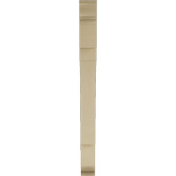 Ekena Millwork - BKTUR035X28X40MRC01RCPR - Timberthane Faux Wood Merced Style Bracket, Traditional Ends, 3 1/2"W x 28"D x 40"H, Primed Tan