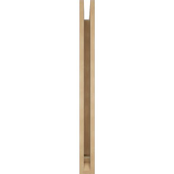 Ekena Millwork - BKTUR035X28X40MRC01RCPR - Timberthane Faux Wood Merced Style Bracket, Traditional Ends, 3 1/2"W x 28"D x 40"H, Primed Tan