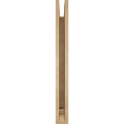 Ekena Millwork - BKTUR035X30X34MRC01RCPR - Timberthane Faux Wood Merced Style Bracket, Traditional Ends, 3 1/2"W x 30"D x 34"H, Primed Tan