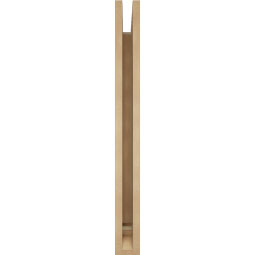 Ekena Millwork - BKTUR035X30X36MRC01RCPR - Timberthane Faux Wood Merced Style Bracket, Traditional Ends, 3 1/2"W x 30"D x 36"H, Primed Tan