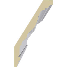 Ekena Millwork - MLD05X03X05NA - Endurathane Nadia Crown Moulding, 4 3/4"H x 2 3/4"P x 5 3/8"F x 94 1/2"L, (2 1/4" Repeat), Factory Primed