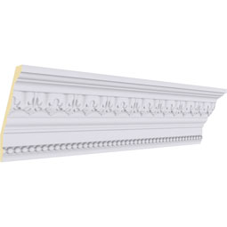 Ekena Millwork - MLD05X03X05NA - Endurathane Nadia Crown Moulding, 4 3/4"H x 2 3/4"P x 5 3/8"F x 94 1/2"L, (2 1/4" Repeat), Factory Primed