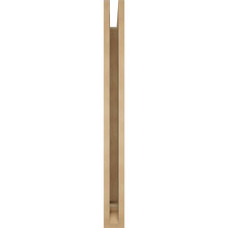 Ekena Millwork - BKTUR035X30X38MRC01RCPR - Timberthane Faux Wood Merced Style Bracket, Traditional Ends, 3 1/2"W x 30"D x 38"H, Primed Tan