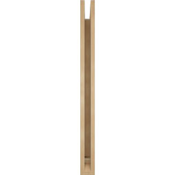 Ekena Millwork - BKTUR035X30X42MRC01RCPR - Timberthane Faux Wood Merced Style Bracket, Traditional Ends, 3 1/2"W x 30"D x 42"H, Primed Tan