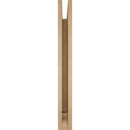 Ekena Millwork - BKTUR035X32X32MRC01RCPR - Timberthane Faux Wood Merced Style Bracket, Traditional Ends, 3 1/2"W x 32"D x 32"H, Primed Tan