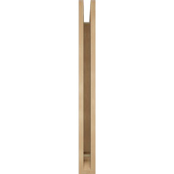 Ekena Millwork - BKTUR035X32X36MRC01RCPR - Timberthane Faux Wood Merced Style Bracket, Traditional Ends, 3 1/2"W x 32"D x 36"H, Primed Tan