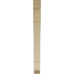 Ekena Millwork - BKTUR035X32X38MRC01RCPR - Timberthane Faux Wood Merced Style Bracket, Traditional Ends, 3 1/2"W x 32"D x 38"H, Primed Tan