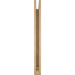 Ekena Millwork - BKTUR035X32X38MRC01RCPR - Timberthane Faux Wood Merced Style Bracket, Traditional Ends, 3 1/2"W x 32"D x 38"H, Primed Tan