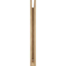 Ekena Millwork - BKTUR035X32X40MRC01RCPR - Timberthane Faux Wood Merced Style Bracket, Traditional Ends, 3 1/2"W x 32"D x 40"H, Primed Tan