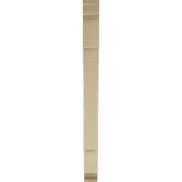 Ekena Millwork - BKTUR035X32X44MRC01RCPR - Timberthane Faux Wood Merced Style Bracket, Traditional Ends, 3 1/2"W x 32"D x 44"H, Primed Tan