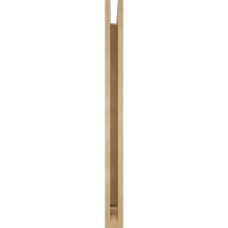 Ekena Millwork - BKTUR035X32X44MRC01RCPR - Timberthane Faux Wood Merced Style Bracket, Traditional Ends, 3 1/2"W x 32"D x 44"H, Primed Tan